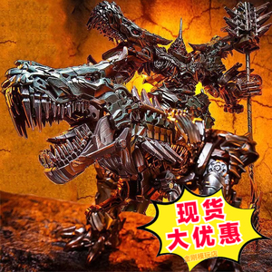 黑曼巴LS05钢索恐龙变形玩具HKM04远古领主电影合金放大版机器人