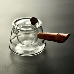 日式耐高温玻璃侧把茶壶家用客厅泡茶壶电陶炉煮茶器单壶功夫茶具