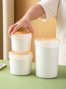 日本酸奶杯保鲜盒自制酸奶发酵容器带盖保鲜罐冰箱冷藏储物盒