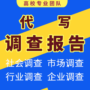 代写文章行业市场营销调研数据学生社会分析调查报告护理医学写作