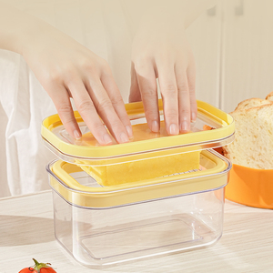 黄油切割收纳盒冰箱500g黄油储存盒分装黄油盒子奶酪牛油刀切割器