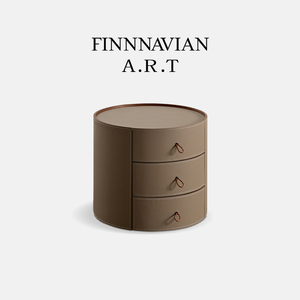 芬纳维亚ART 现代极简三抽储物柜 Milos 意式轻奢时尚家用床头柜