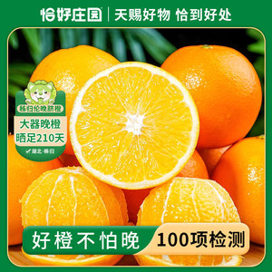 【恰好庄园】恰好橙 伦晚脐橙2.25kg水果SY