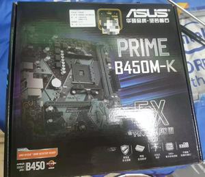 新到盒装Asus/华硕 PRIME B450M-K台式机AMD主板支持5代锐龙带M.2