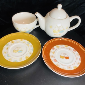 共15款 日单 米菲兔 miffy 陶瓷碟 蘸料碟子母壶茶壶可爱日式餐具
