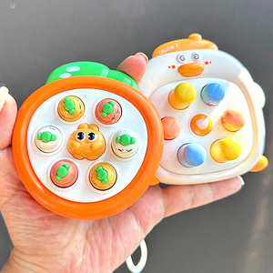 打地鼠机儿童玩具婴儿迷你手指掌上游戏机按按乐一岁宝宝幼儿益智
