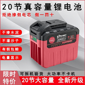 大艺锂电池大容量专用大功率电扳手角磨机电锤锂电池冲电器手电钻