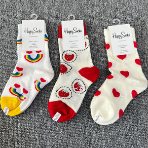 happysocks童袜卡通动漫可爱儿童袜子男女宝宝四季纯棉中筒袜百搭