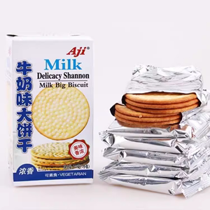 Aji牛奶味大饼干羊奶味浓醇奶香薄脆酥脆网红早餐零食小包装175g