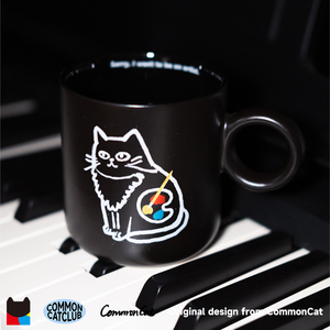 CommonCat陶瓷马克杯·咖啡奶牛杯·猫咪艺术设计师原创·赠杯垫