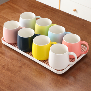 现代轻奢马克杯陶瓷杯茶杯水杯套装家用喝水杯子客厅待客茶具套装