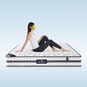 珀兰床垫家用独立弹簧天然乳胶1.8米 1.5m软硬两用席梦思厚椰棕垫