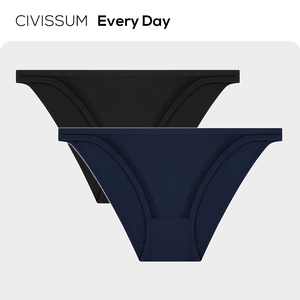 CIVISSUM超低腰半包臀小性感女士内裤纯欲风镂空拼接三角裤