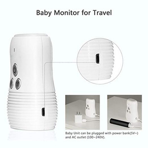 无线婴儿声音监视器宝宝监护仪双向对讲小夜灯妈妈端内置电池