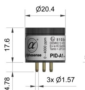 阿尔法光离子传感器新款PID-A15（PID-A1)量程300PPM