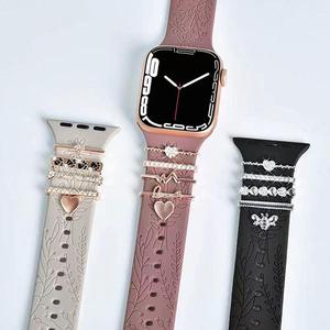 Newest Style Watch Band Decoration Ring For Apple Shinny
