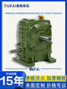 WPA减速机蜗轮蜗杆减速器60 80涡轮变速箱小型铜蜗轮齿轮波箱牙箱