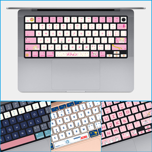 适用于苹果MacBook键盘贴纸Pro14 A2442 A2485 A2780 A2779 16.2寸2021/2023新款A2681 M2 Mac MBP卡通可爱