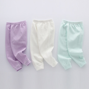 清货宝宝纯棉秋裤单条新生儿裤子可开档婴儿睡裤0-6个月1-2岁儿童