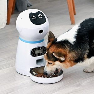 狗粮自动投食机不锈钢食盘机器人宠物喂食器猫狗定时定量智能狗狗