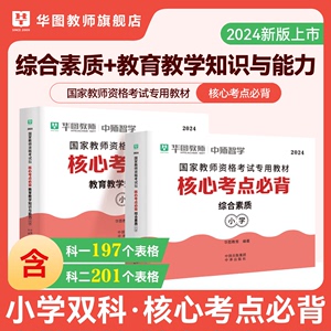 华图教资核心考点必背小学教师证资格用书2024年教资考试资料小学国家教师资格考试综合素质小学教育教学知识与能力知识点小册子