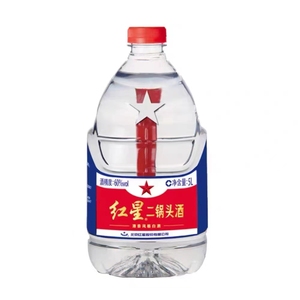 北京红星二锅头60度桶装高度白酒清香(5000ml)5L*1桶泡药用酒