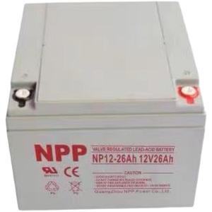 NPP耐普蓄电池NP12-26 12V26AH 免维护铅酸电瓶UPS E