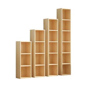 简约落地书架省空间边角组合置物柜实木夹缝储物收纳柜简易窄书柜