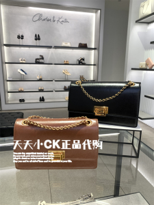 CHARLES＆KEITH小CK2-20840464-10金属扣潮流链条单肩腋下包方包