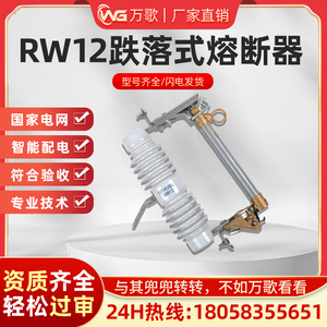 RW12-15/100A户外陶瓷保险丝喷射管200A令克12kv高压跌落式熔断器