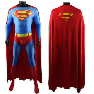 DC漫画New52超人衣服英雄连体紧身衣SupermanCosplay外贸服装