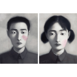 张晓刚Zhang Xiaogang 中国当代绘画作品高清大图集学习临摹素材