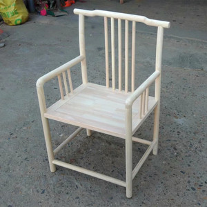 散装白胚家具白胚实木椅子南榆木圈椅仿古太师椅散装榫卯组装的|