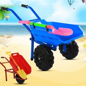 大号双轮沙滩小推车工程车儿童玩具翻斗车2-6岁推土车小孩玩沙车