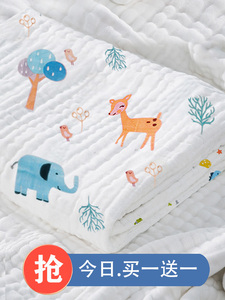 良良婴儿纱布浴巾纯棉毛巾宝宝洗澡初生专用盖毯包单新生儿童超软