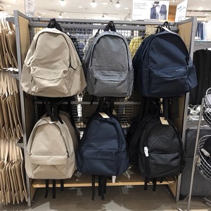 日系无印良品双肩包男女学生书包背包电脑包旅行包纯色休闲大容量