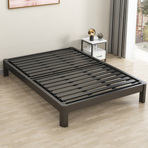 铁艺床现代简约1.8米双人铁床加固加厚1.5单人床简易铁架床经济型