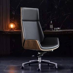 老板椅高背家用真皮靠背轻奢书房大班会议电脑椅舒适久坐办公椅子