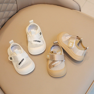 夏季新款宝宝学步鞋透气网面幼童运动鞋男女童小白鞋软底婴儿鞋子