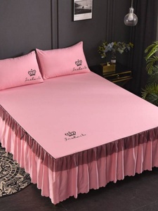 新品床裙时尚床罩席梦思保护套蕾丝床套单件12182米床单床笠防品