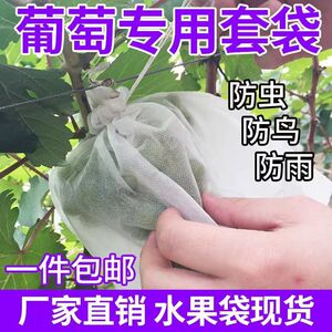 无纺布葡萄套袋防虫防鸟防雨水果专用袋露天水果透气透明保护套袋