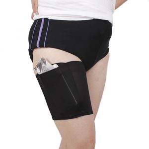 夏薄款户外防滑护大腿手机袋防摩擦男女运动篮球足球跑步压缩腿套