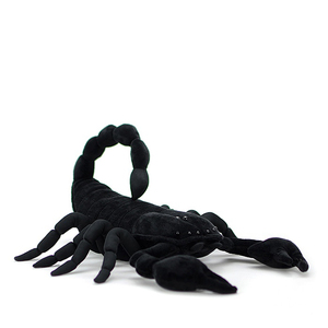 仿真毛绒玩具帝王蝎玩偶公仔黑色蝎子昆虫动物毛绒模型生日礼物