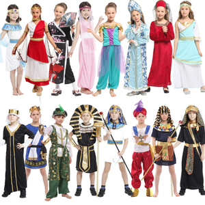 万圣节儿童舞会派对服装各国民族cosplay服埃及希腊宙斯阿拉伯服