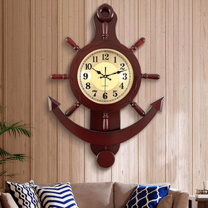 凯恩斯（KAIENSI）船舵挂钟客厅家用地中海时钟时尚创意欧式装饰