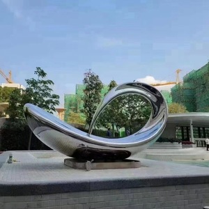 景观雕塑 户外园林标牌广场地标精神堡垒大型金属摆件 不锈钢雕塑