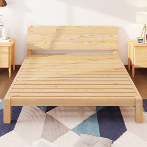 床板实木板实木床1.5米双人床1.8米出租房家用简易单人床1.2m床架