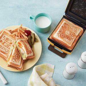 日本直邮recolte丽克特面包机小型多功能吐司三明治机小巧RPS-2