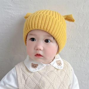 婴儿帽子秋冬季套帽宝宝帽子春秋幼可爱超萌男孩TSS6到1婴儿2个头