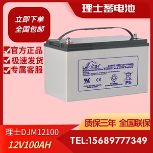 LOCEH江苏理士DJM系列12V阀控式免维护铅酸电池DJM12100 12V100AH